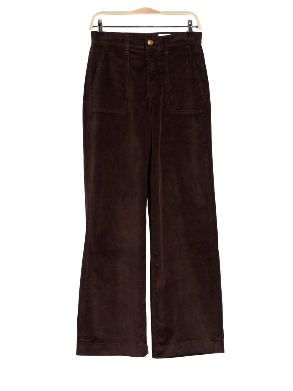 Rag & Bone NWT Hadley Corduroy Trouser Dark Brown Size 26